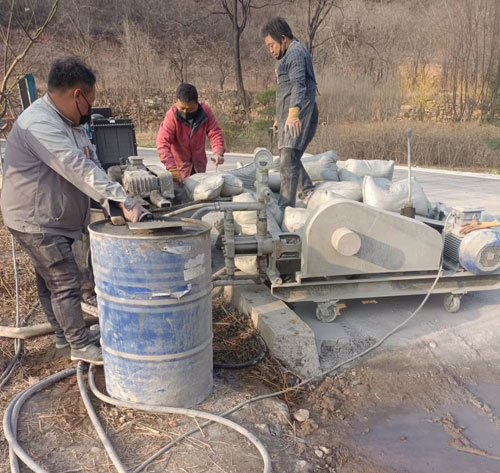 成县路面下沉注浆